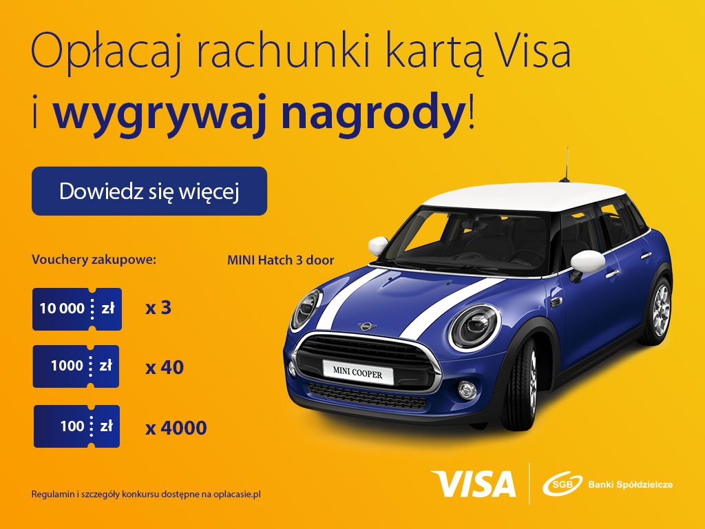 Konkurs Visa Op acaj Rachunki Kart Visa I Wygraj Samoch d Bank 